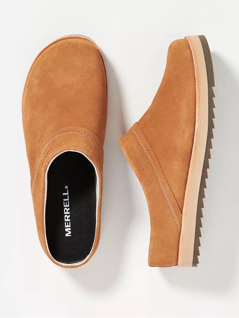 Anthro MERRELL Juno Clog Suede NWOT